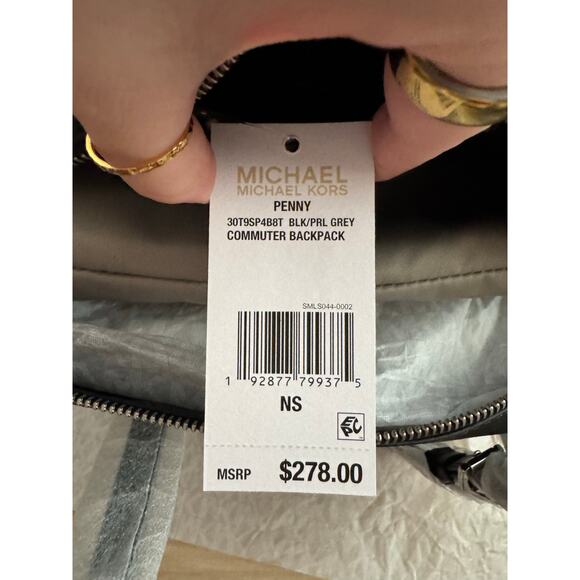 Michael Michael Kors Penny commuter backpack in black NWT! - Picture 7 of 14